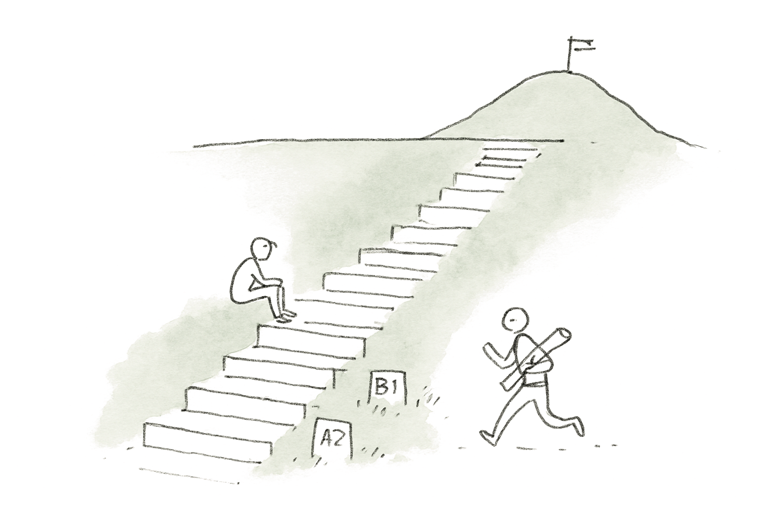 Illustration for French Plateau: Why Intermediate Learners Stall