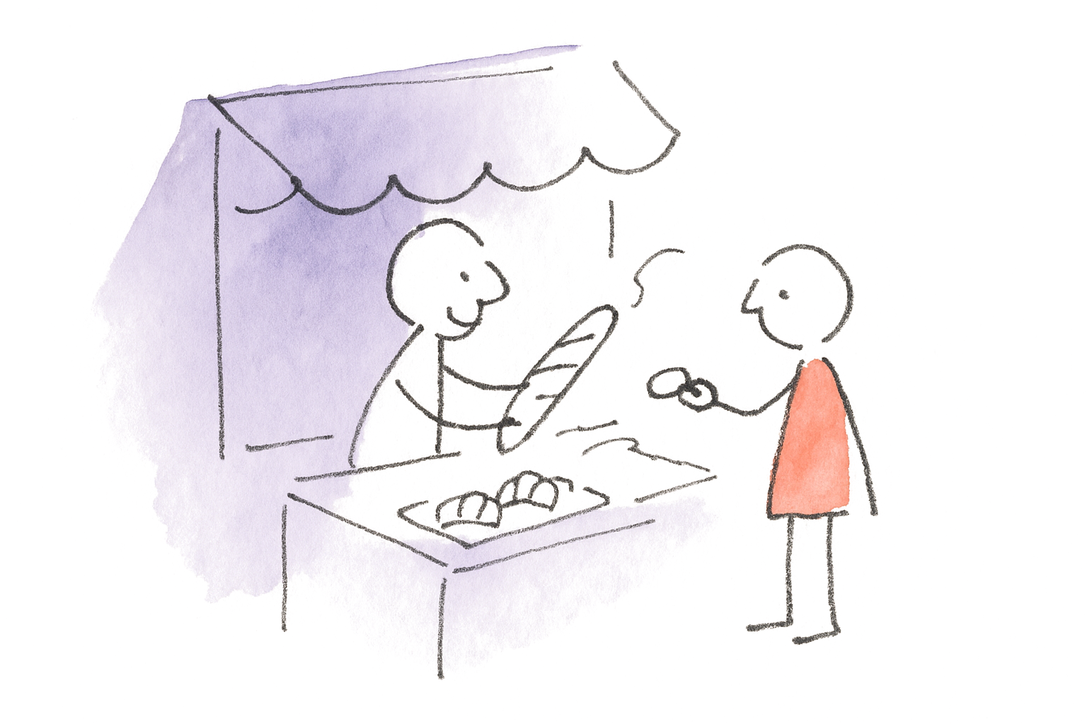 Illustration for Simple French Conversations for Beginners (with Audio)