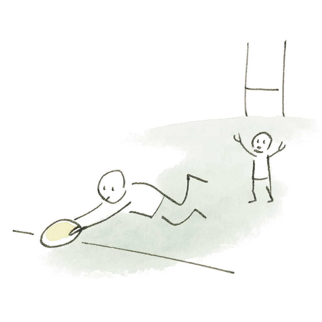 Sketch illustrating the French expression essai