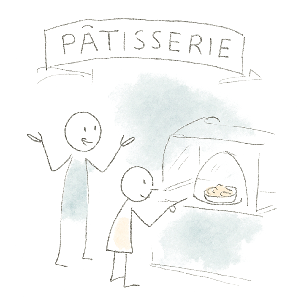 Sketch illustrating the French expression pourquoi pas ?